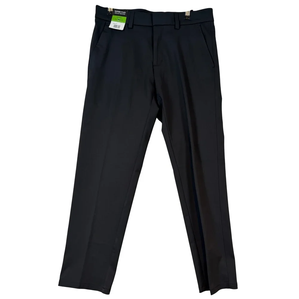 NWT Kenneth Cole Reaction Techni-Cole Mens Black Performance Pant 32x29 Gorpcore